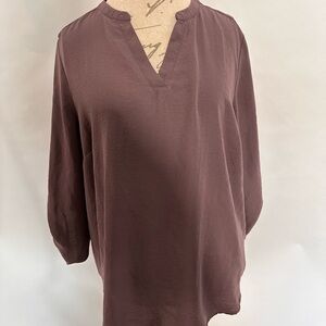 Maurices Plum Split Neck Blouse